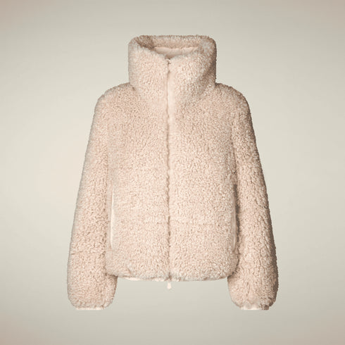 Save The Duck Giacca imbottita Piumino donna mod. Kennie in shearling animal free 0 - Francavilla Moda
